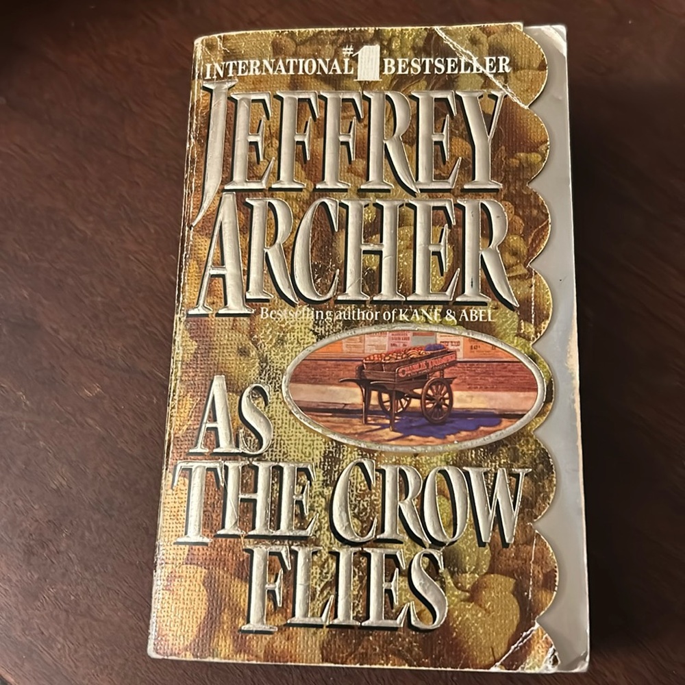 Book As The Crow Flies By Jeffrey Archer Fiction Novel - Picture 1 of 5